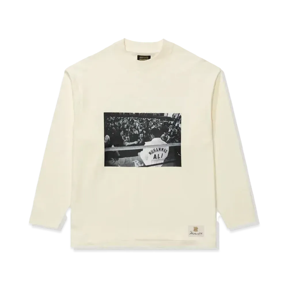 UNDEFEATED x Muhammad Ali Mock Neck L/S Tee "White"