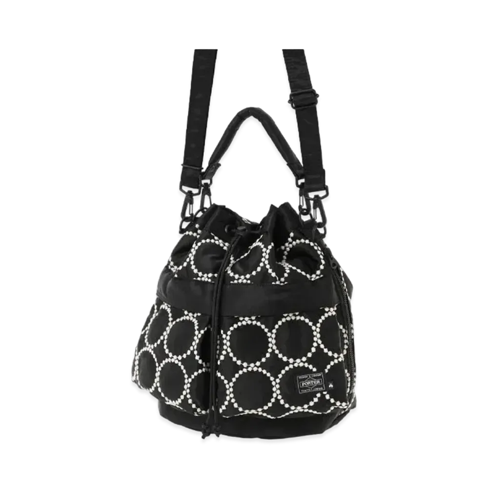 PORTER x mina perhonen Tambourine 2Way Tool Bag "Black/Beige"