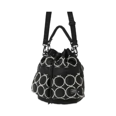 PORTER x mina perhonen Tambourine 2Way Tool Bag "Black/Beige"