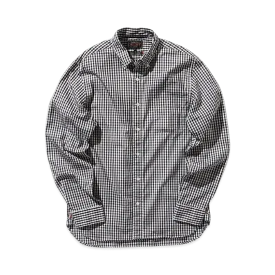 BEAMS B.D. Gingham Check 100/2 Broad "Black"
