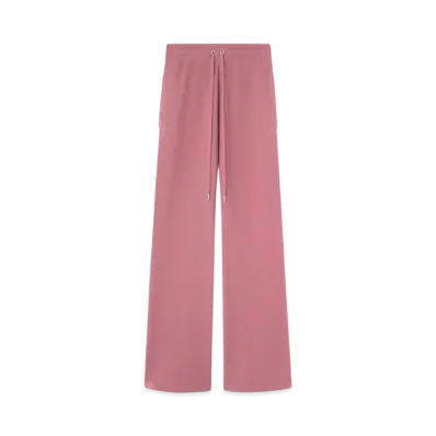 Versace Wool-Blend Flared Towel Pants "Pink"