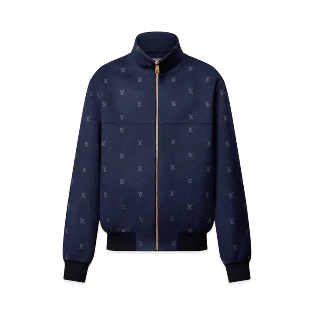 Louis Vuitton LV Blason Double Face Wool Silk Blend Reversible Blouson "Naval Academy"