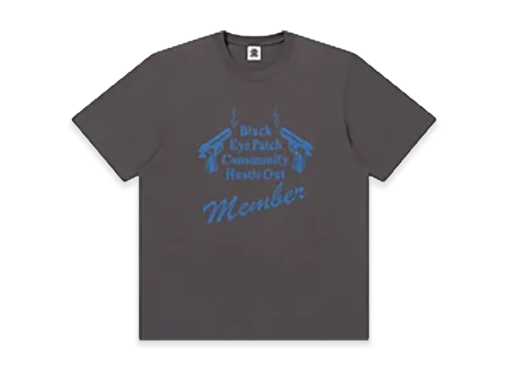 BlackEyePatch Hustle Out Member Tee "Charcoal"