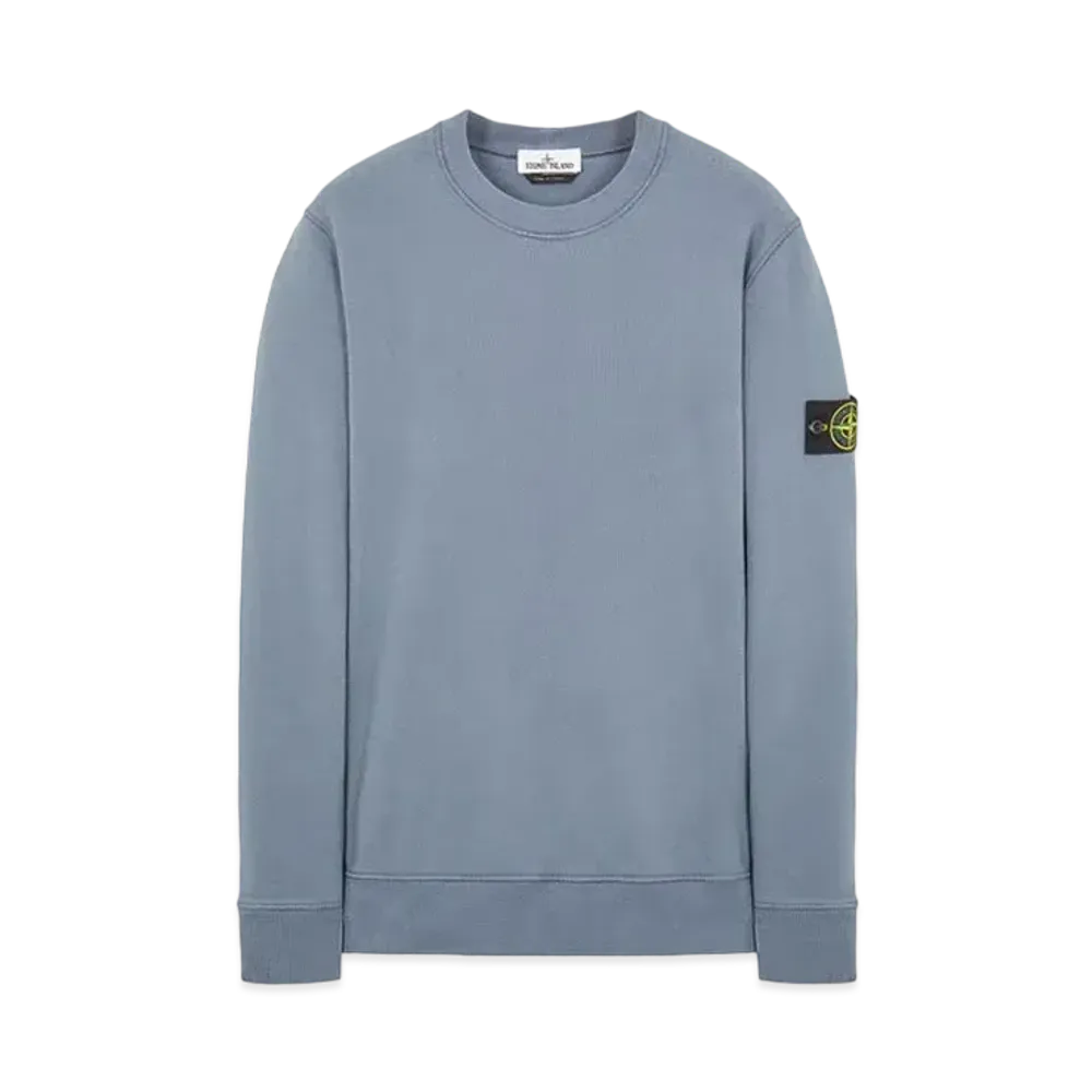 Stone Island 63020 BRUSHED COTTON FLEECE "Pastel Blue"