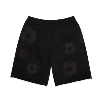 DENIM TEARS Mono Cotton Wreath Sweatshorts "Black"