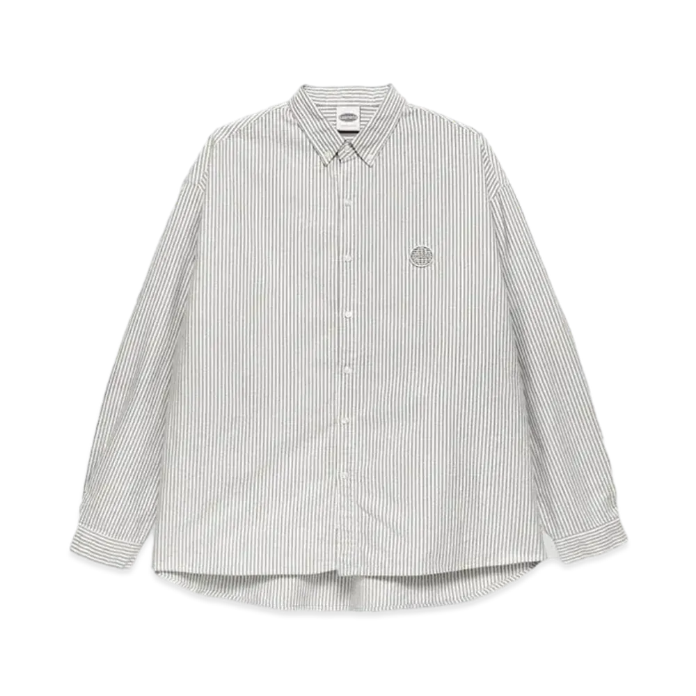 Paragraph Metal Logo Oxford Shirt "Grey"