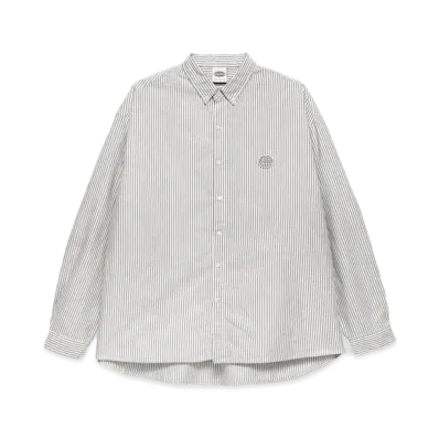 Paragraph Metal Logo Oxford Shirt "Grey"