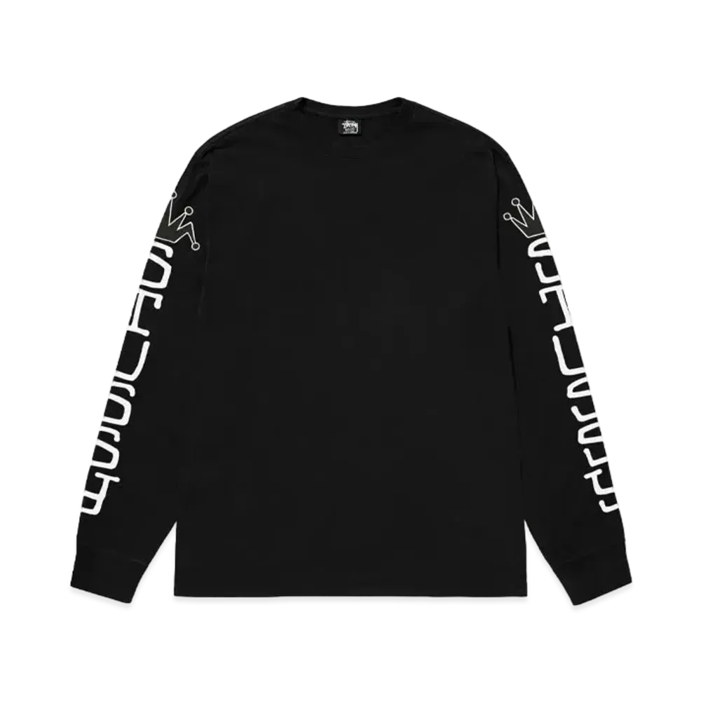 Stussy Jumbo LS Tee Pigment Dyed "Black"
