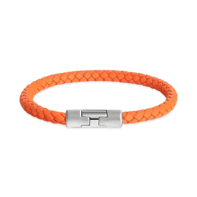 Hermes Puzzle H Bracelet "Orange/Palladium"