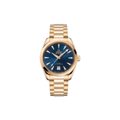 OMEGA Seamaster Aqua Terra 150M Co-Axial Master Chronometer 38MM "Moonshine Gold/Blue" 220.50.38.20.03.001