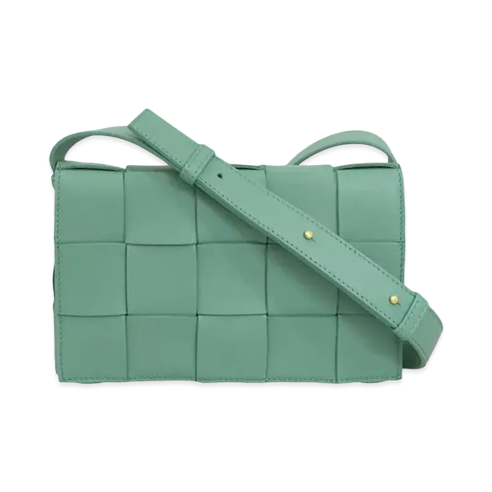 Bottega Veneta Cassette Crossbody Bag "Mermaid Green"