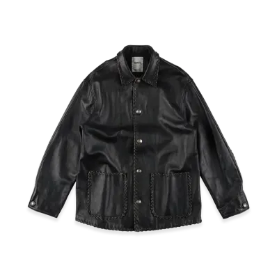 BOW WOW Braided Leather Coverall "Black"