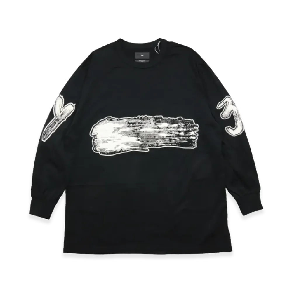 ワイスリー グラフィック ロングスリーブTシャツ "ブラック"