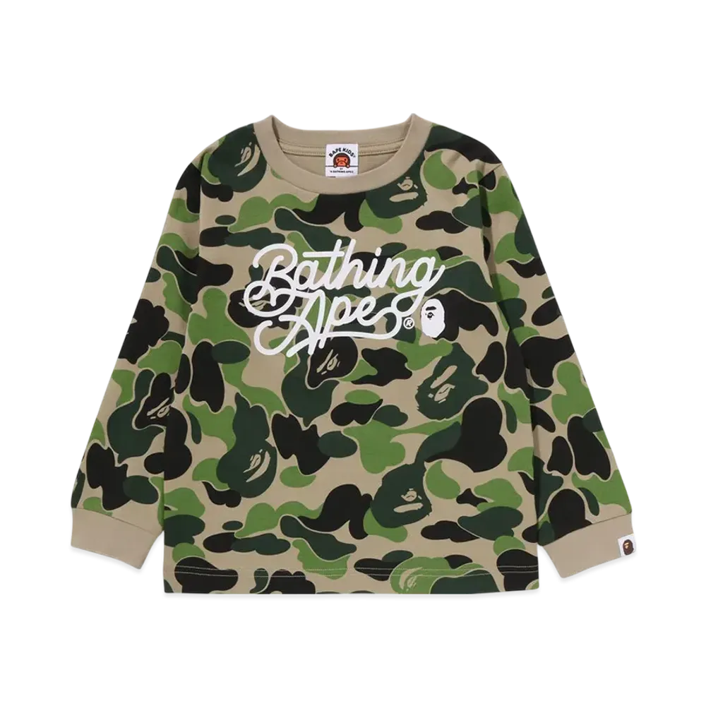 A BATHING APE ABC Camo Ls Tee "Green"
