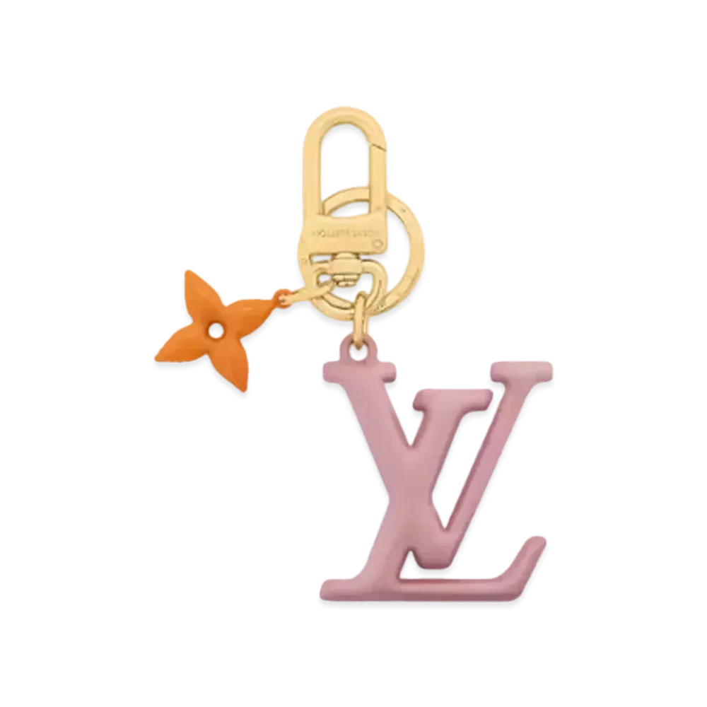 Louis Vuitton LV Pop Flower Key Holder And Bag Charm "Rose"