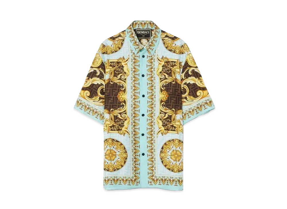 FENDI x Versace Fendace Wild Baroque Silk Shirt