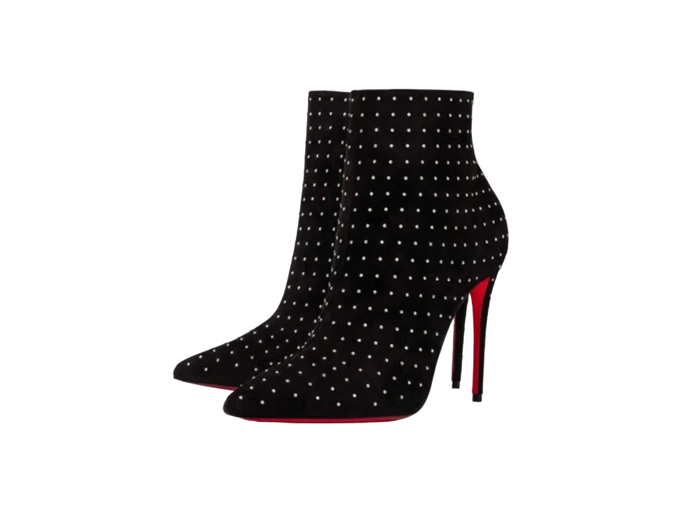 Christian Louboutin So Kate Booty Plume "Black/Silver"