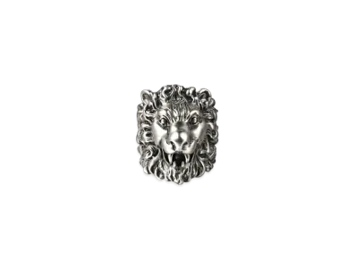 GUCCI Lion Head Ring "Silver"