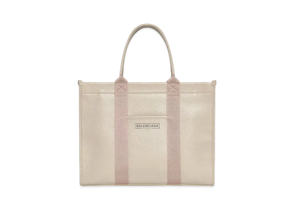 BALENCIAGA Hardware Tote Bag In Grained Calfskin "Beige"