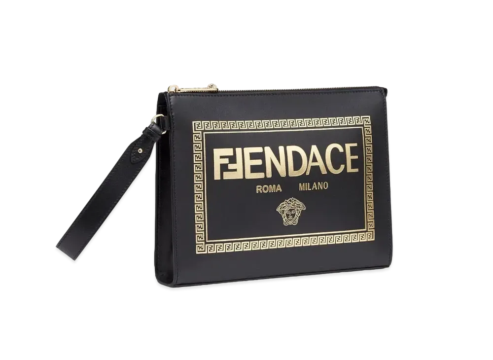 FENDI - フェンダーチェ FENDACE ノート 3冊セット 方眼紙 総柄 B5 黒 FENDI フェンディ 7M0210AJJ3 VERSACE Fendace Wallet