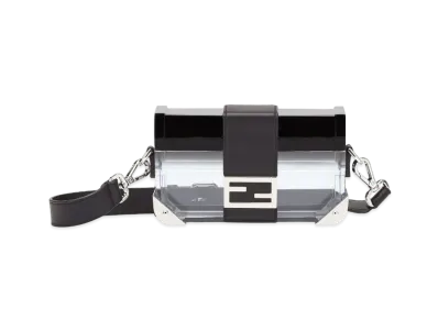 FENDI Baguette Trunk Small & Clear Plexiglass Bag "Black"