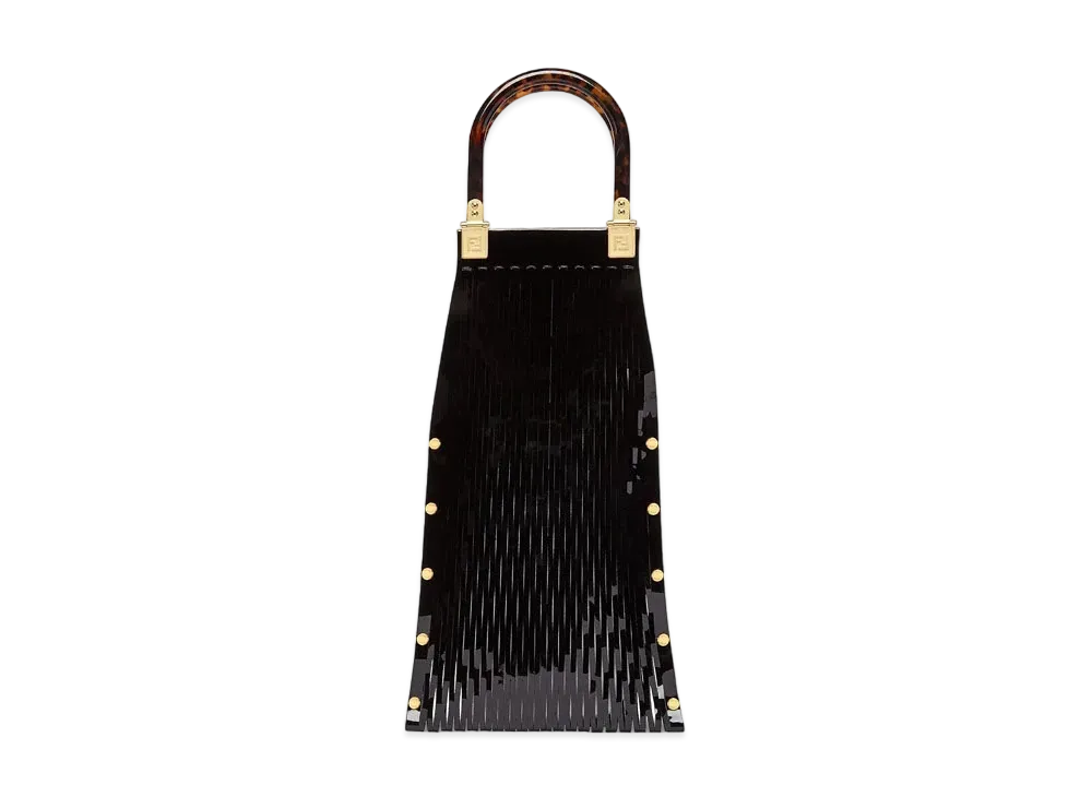 FENDI Sunny Patent Leather Shopper "Black"