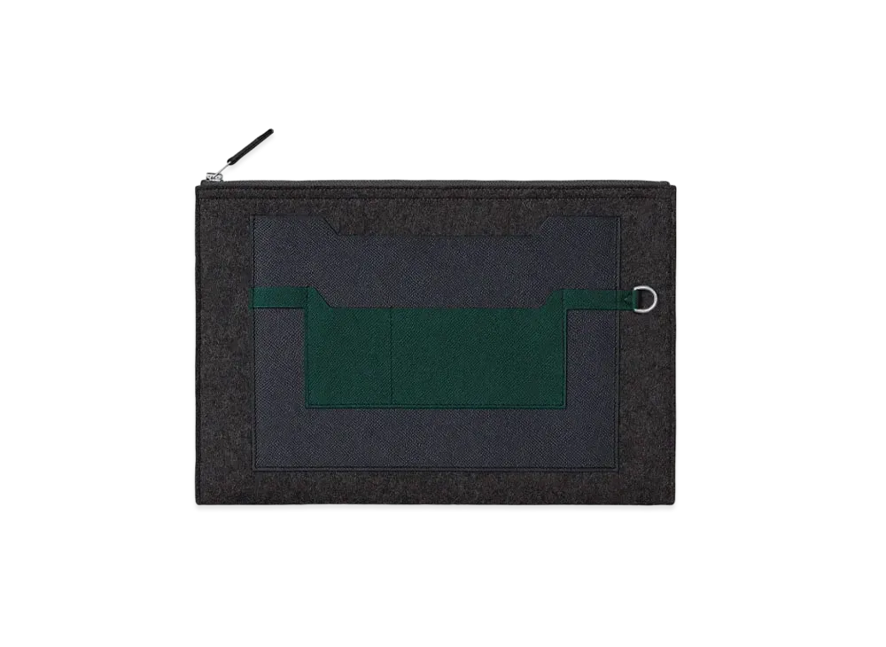 Hermes Clutch Bag Tudu 37 Color Block "Moister"