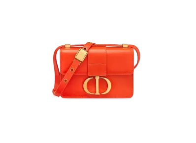 Dior 30 Montaigne Microbag Box Calfskin "Orange"