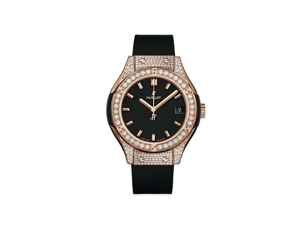 HUBLOT Classic Fusion King Gold Pave 33mm