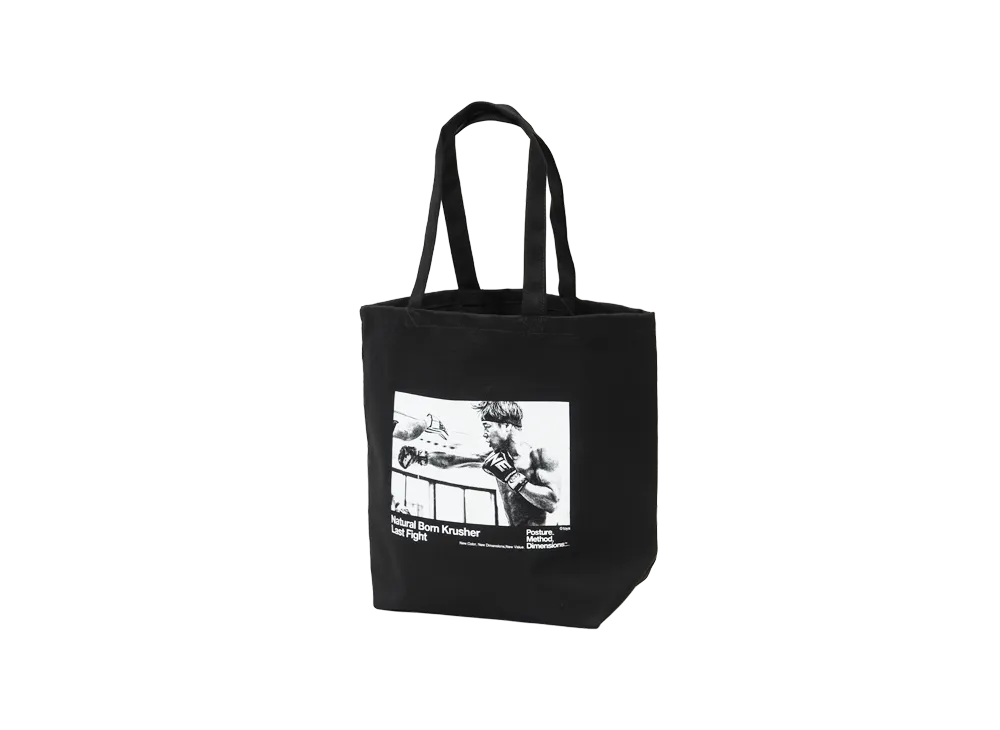 武尊 引退記念 \ Posture_Method, Dimensions_ x Takeru Natural Born Krusher 2026 Tote Bag "BLACK"