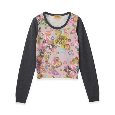 HYSTERIC GLAMOUR Women's Guitar Days Pullover "Black"