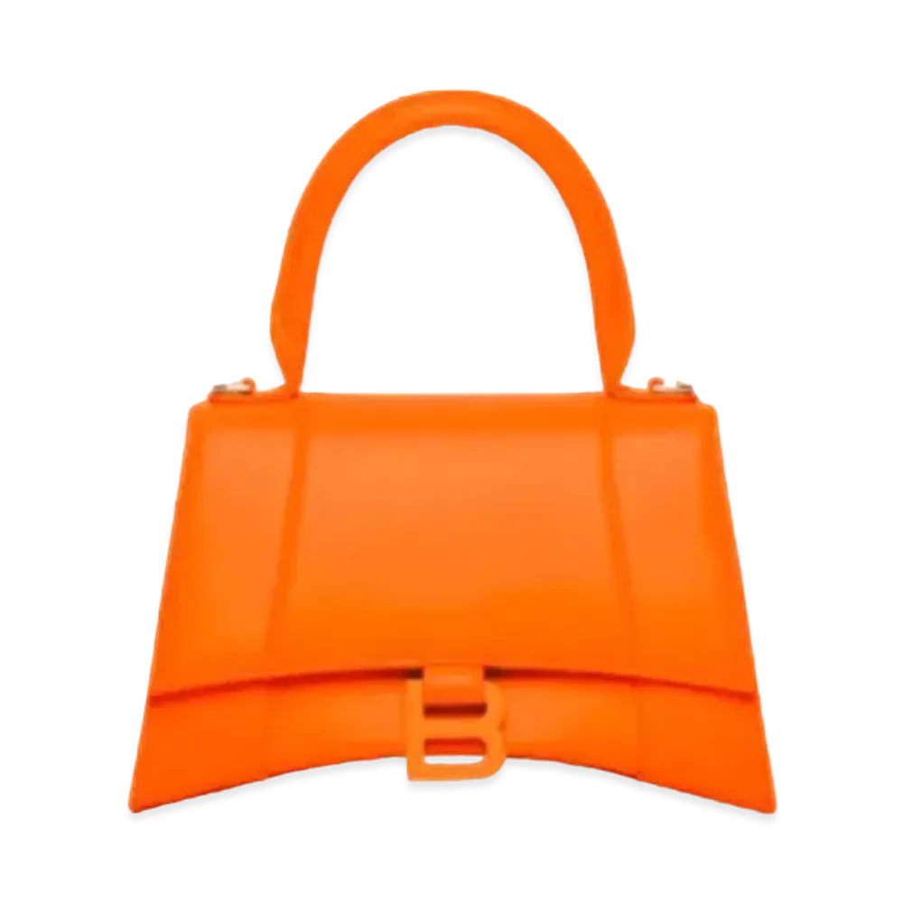 BALENCIAGA Year Of The Tiger Hourglass Small Handbag Bag Box "Tangerine"