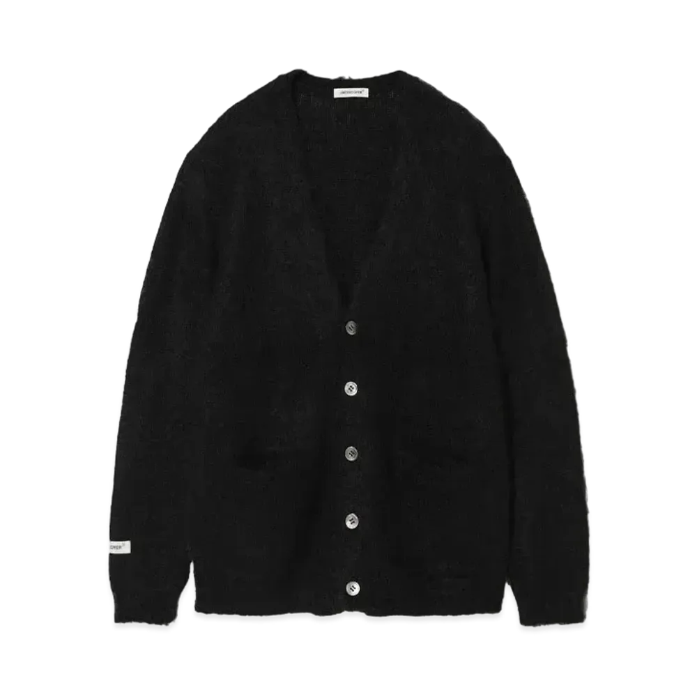 UNDERCOVER Mohair Knit Cardigan "Black"