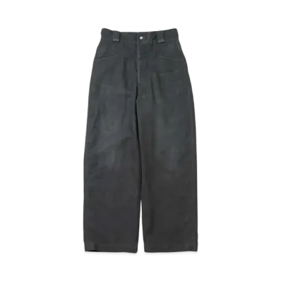 A.PRESSE Vintage Black Linen Trousers "Black"