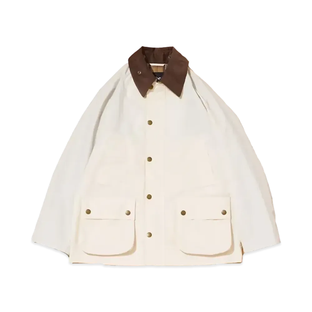 Barbour Classic Bedale OS Sleeve Nylon "Off White"