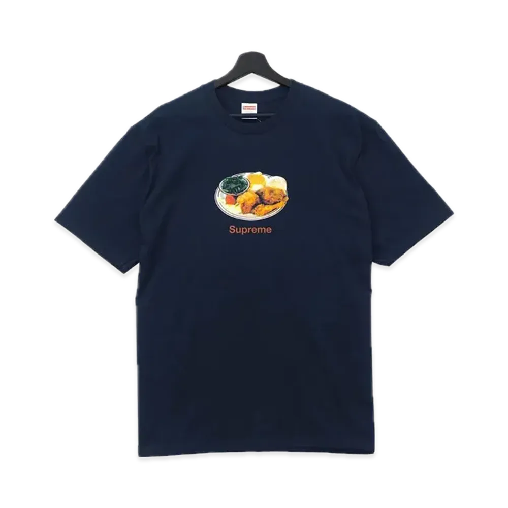 シュプリーム チキン ディナー Tシャツ "ネイビー"
