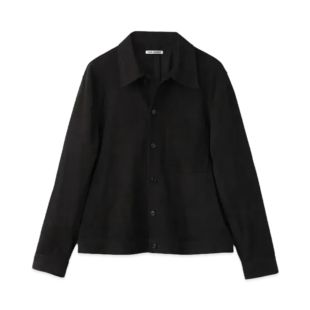 OUR LEGACY Reincarnation Suede Shirt Suede "Black"