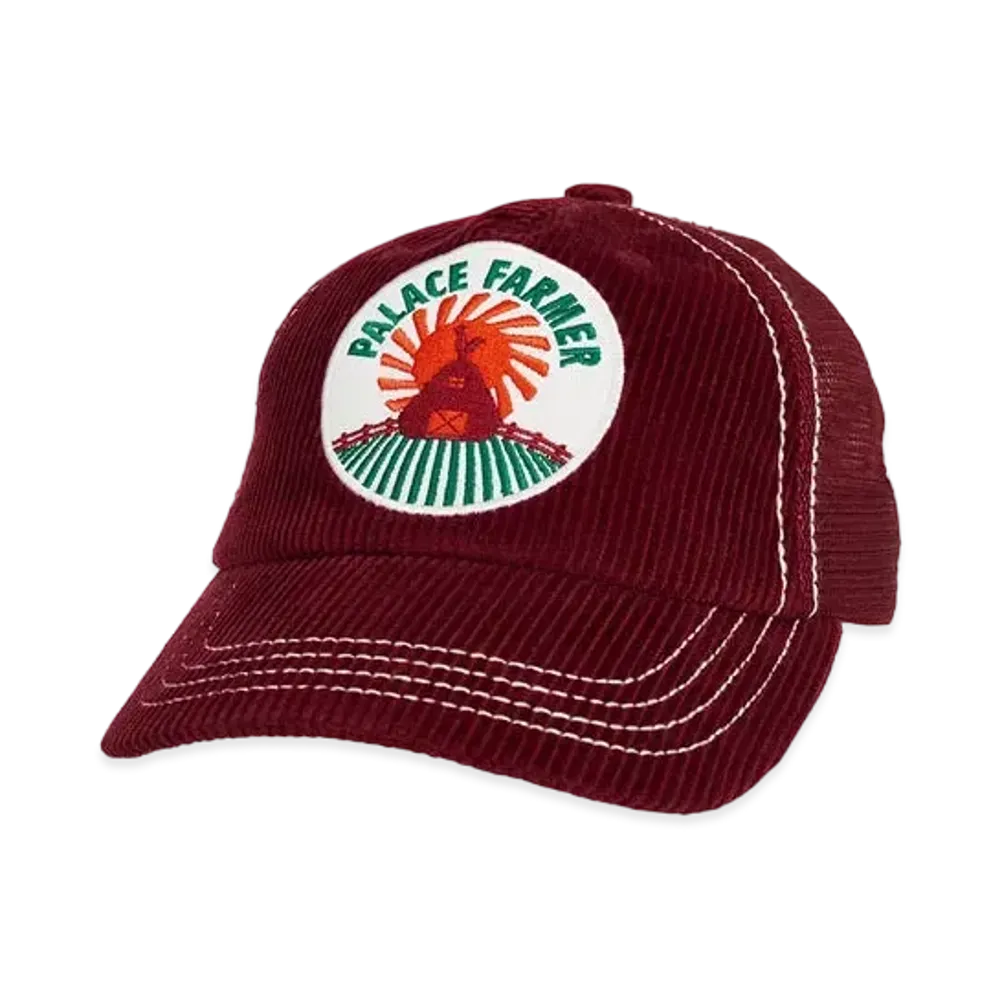 PALACE FARMER TRUCKER HAT "Burgundy"