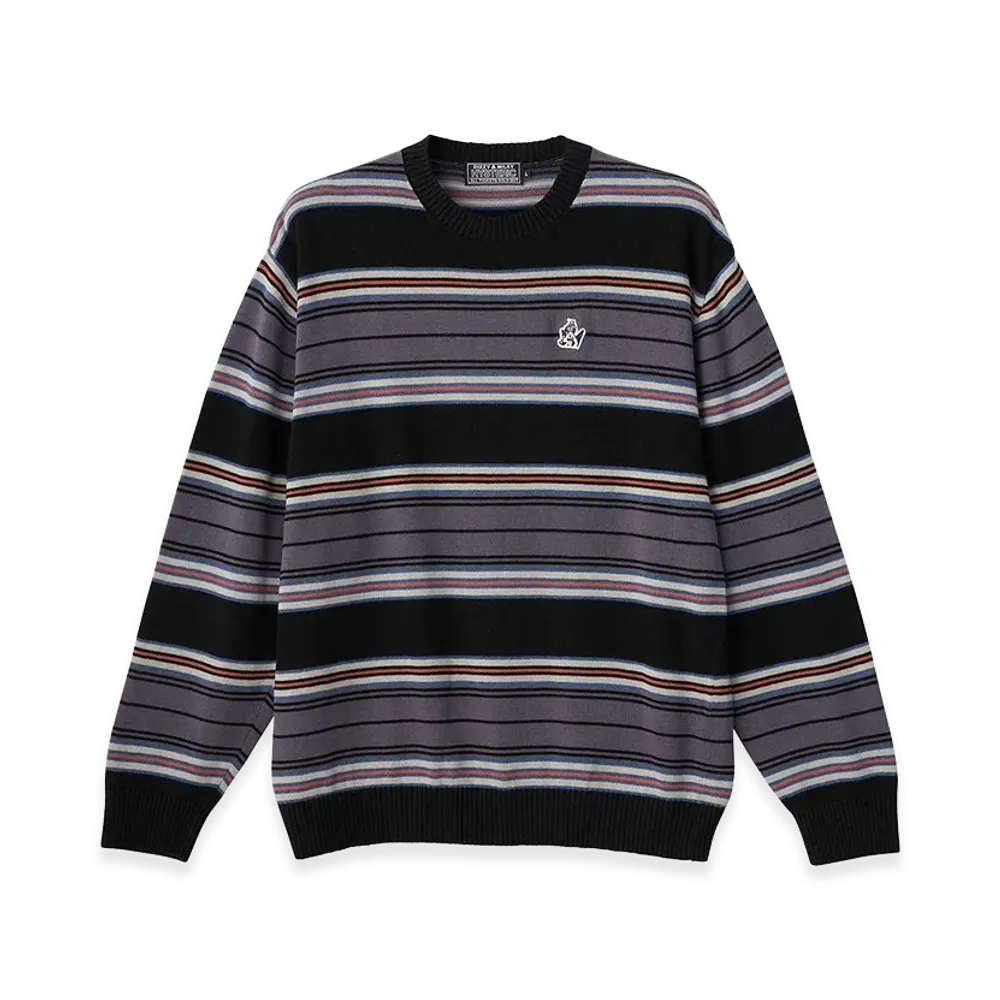 HYSTERIC GLAMOUR Guitar Girl Patch Sweater "Black"