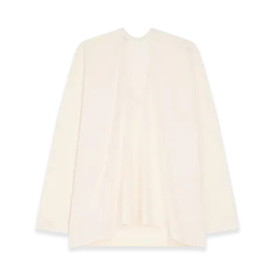 DRIES VAN NOTEN Women's V-Neck Tee "Ecru"
