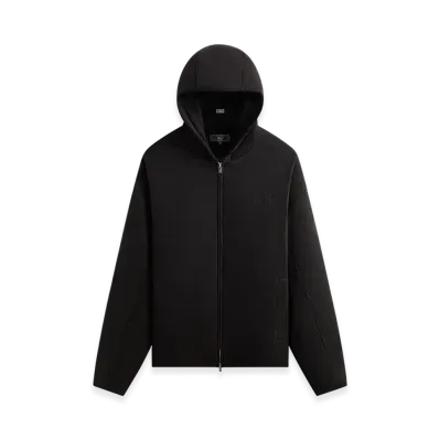 Kith Washed Microsuede Puffed Jaysen Hoodie "Black"