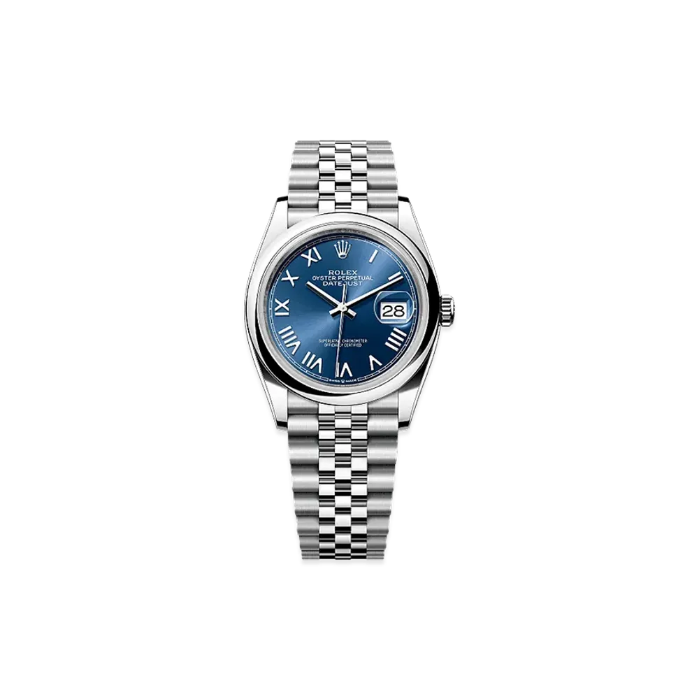 ROLEX Datejust 36 Oystersteel "Bright Blue"