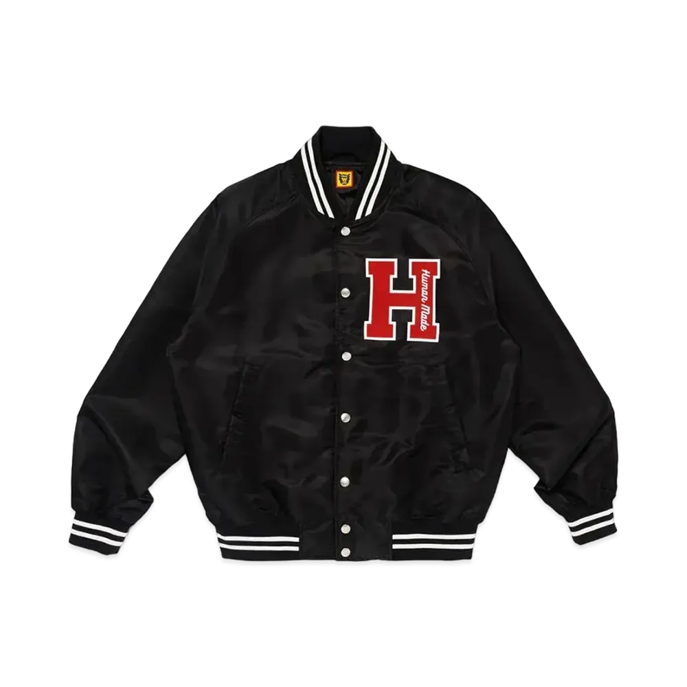 HUMAN MADE Nylon Stadium Jacket "Black"