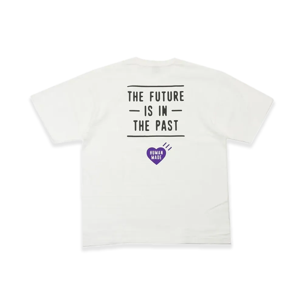 HUMAN MADE Stores Exclusive Heart Pocket T-Shirt Fukuoka "White/Purple" HM29CS056