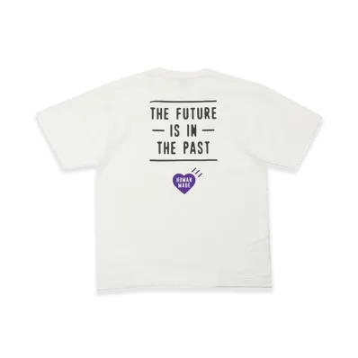 HUMAN MADE Stores Exclusive Heart Pocket T-Shirt Fukuoka "White/Purple" HM29CS056