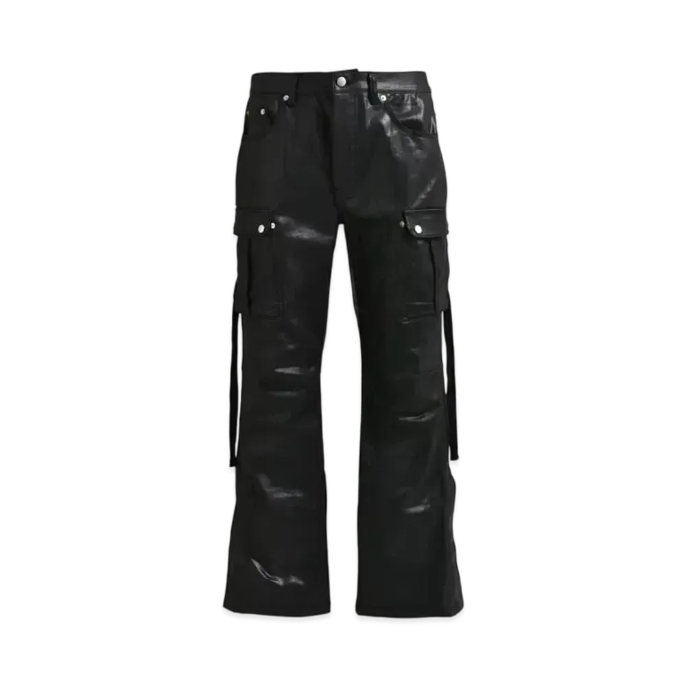 BREATH Coating Bootcut Cargo Pants "Black"