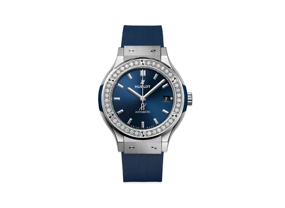 HUBLOT Classic Fusion Titanium Blue Diamonds 38mm