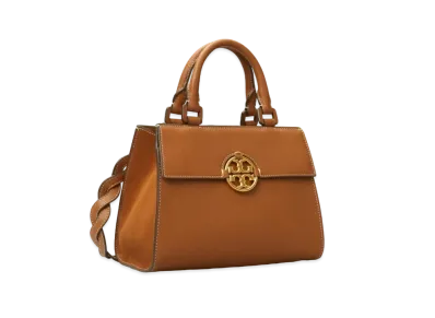 Tory Burch Miller Top-Handle Satchel "Light Umber"