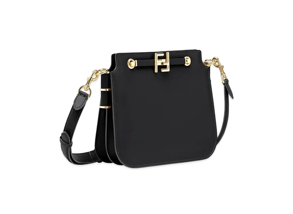 FENDI Touch Leather Bag "Black"