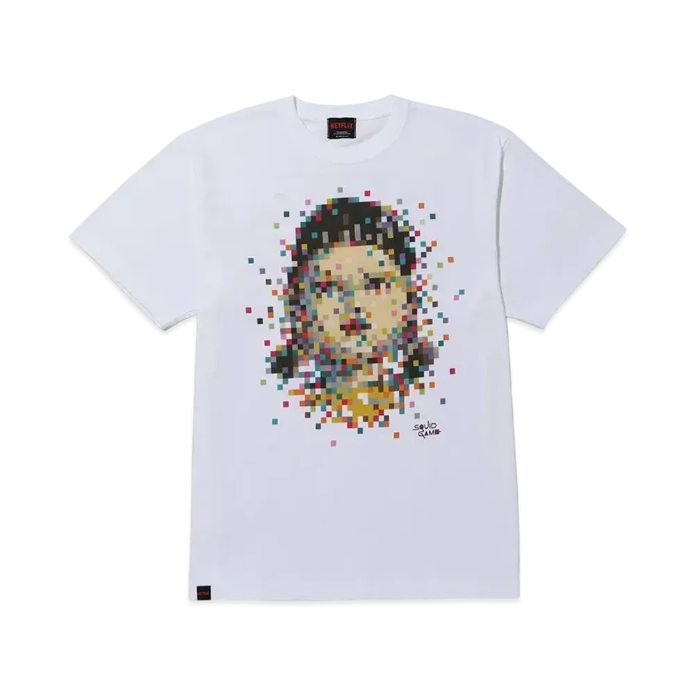 NETFLIX Squid Game Season 2 Pixel Graphic SS T-shirts (YOUNG-HEE) "White"